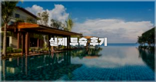 💬 실제 투숙 후기