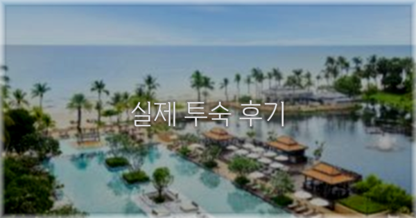 💬 실제 투숙 후기